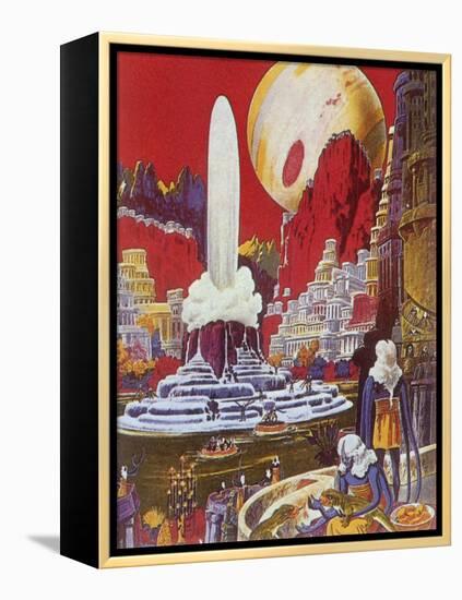 Futuristic City, 1941-Frank R. Paul-Framed Premier Image Canvas