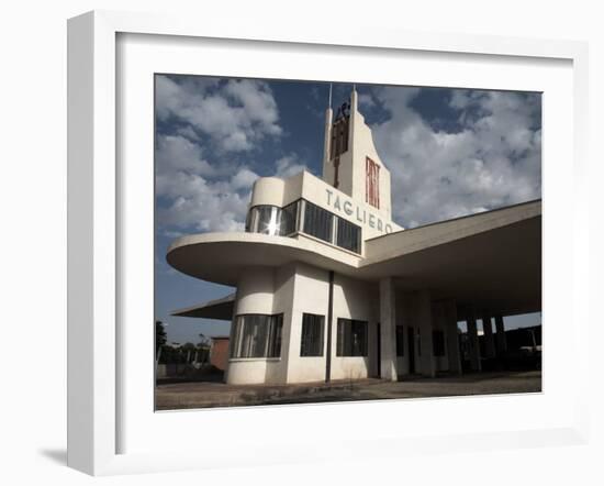 Futuristic Fiat Tagliero Building, Asmara, Eritrea, Africa-Mcconnell Andrew-Framed Photographic Print