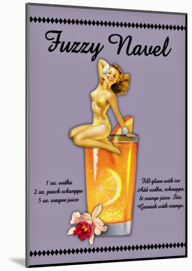 Fuzzy Navel Cocktail-null-Mounted Giclee Print