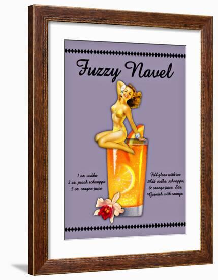 Fuzzy Navel Cocktail-null-Framed Giclee Print