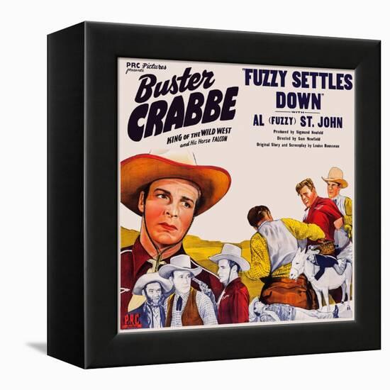 Fuzzy Settles Down, Buster Crabbe, Al St. John, 1944-null-Framed Stretched Canvas