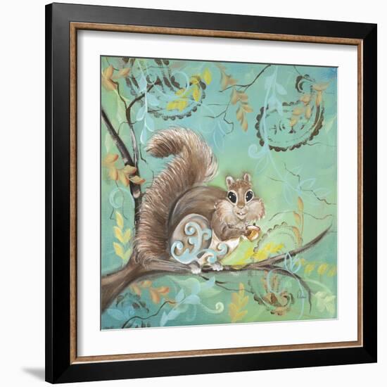 Fuzzy Squirrel-Delsie Walters-Framed Premium Giclee Print