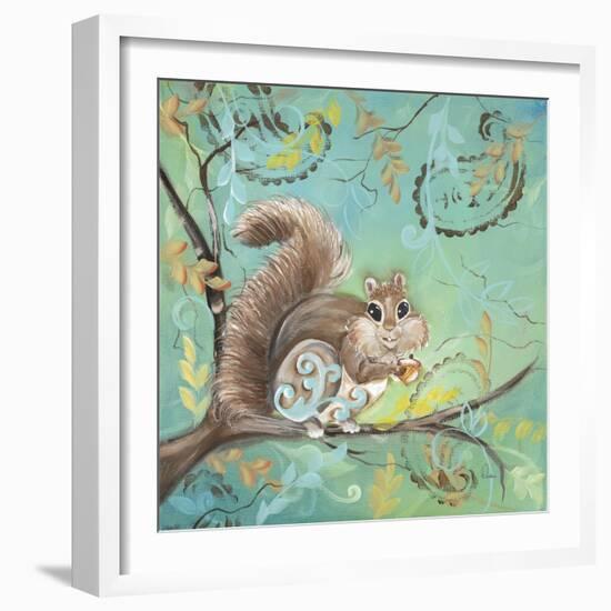 Fuzzy Squirrel-Delsie Walters-Framed Premium Giclee Print