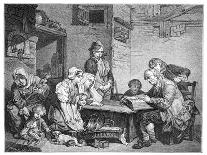 Reading the Bible, 1885-FV Martens-Laminated Giclee Print