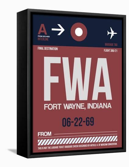 FWA Fort Wayne Luggage Tag II-NaxArt-Framed Stretched Canvas