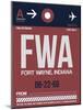 FWA Fort Wayne Luggage Tag II-NaxArt-Mounted Art Print