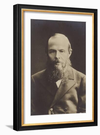 Fyodor Dostoyevsky, Russian Novelist and Short Story Writer-null-Framed Photographic Print