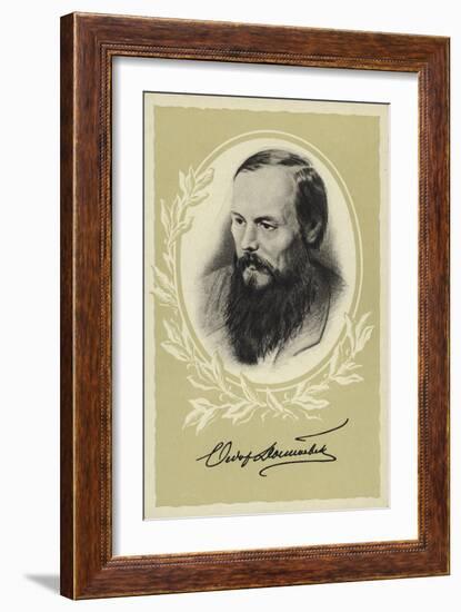 Fyodor Dostoyevsky, Russian Novelist-Vasili Grigorevich Perov-Framed Giclee Print