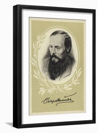 Fyodor Dostoyevsky, Russian Novelist-Vasili Grigorevich Perov-Framed Giclee Print