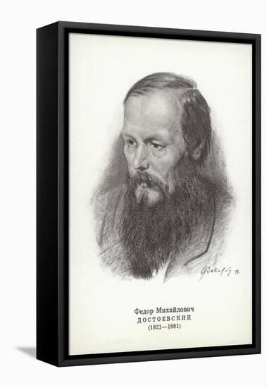 Fyodor Dostoyevsky, Russian Novelist-Vasili Grigorevich Perov-Framed Premier Image Canvas