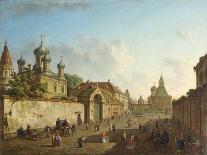 View from the Moscow Kremlin and the Bolshoy Kamenny Bridge (Greater Stone Bridge), 1810S-Fyodor Yakovlevich Alexeev-Framed Giclee Print