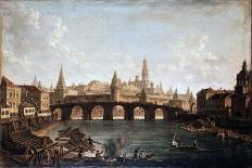 View from the Moscow Kremlin and the Bolshoy Kamenny Bridge (Greater Stone Bridge), 1810S-Fyodor Yakovlevich Alexeev-Giclee Print
