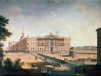 View of the Michael Palace and the Connetable Square, St Petersburg, C1800-Fyodor Yakovlevich Alexeev-Giclee Print