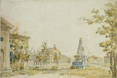 Palace Embankment as Seen from the Peter and Paul Fortress, 1794-Fyodor Yakovlevich Alexeyev-Framed Giclee Print