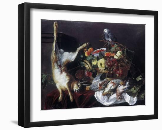 Fyt: Still Life with Parrot-Jan Fyt-Framed Giclee Print