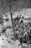 Gendarmes Charging the Rioters in the Place Des Grand Sablons, Brussels, Belgium, 1902-G Amato-Framed Giclee Print
