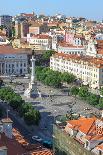 Aerial View of Rossio Square, Baixa, Lisbon, Portugal, Europe-G and M Therin-Weise-Photographic Print