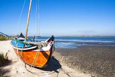 Gondola-Like Moliceiros Boats Anchored Along the Central Channel, Aveiro, Beira, Portugal, Europe-G and M Therin-Weise-Photographic Print