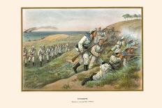 Hussars and Uhlans Destroying Telegraph Wires and Railroads-G. Arnold-Art Print