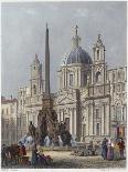 Rome, S'Agnese C1840-G B Moore-Art Print