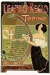 Teatro Regio, Torino: Theatre Royal de Turin Opera House, c.1898-G. Boano-Giclee Print