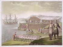 Indians Trading with La Perouse in Canada-G. Bramati-Premier Image Canvas