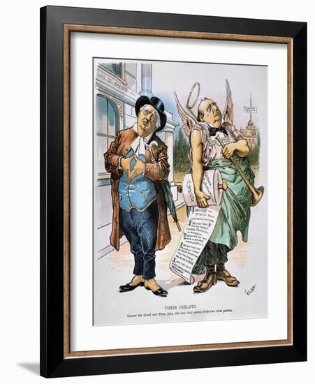 G. Cleveland Cartoon, 1892-Bernhard Gillam-Framed Giclee Print