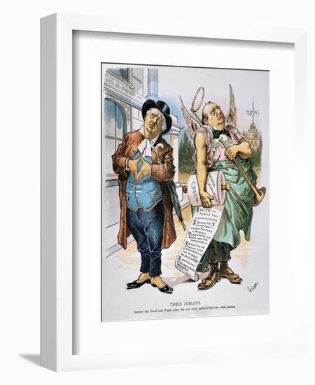 G. Cleveland Cartoon, 1892-Bernhard Gillam-Framed Giclee Print