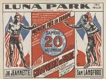 Advertising Poster for the Luna Park-G Delatre-Framed Giclee Print