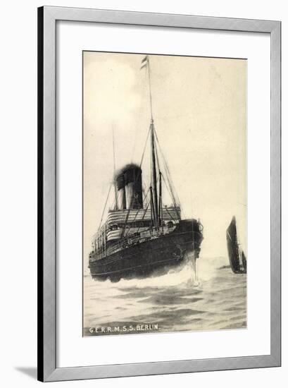 G.E.R.R.M, S.S. Berlin, Norddeutscher Lloyd Bremen-null-Framed Giclee Print