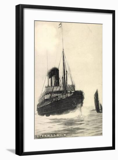 G.E.R.R.M, S.S. Berlin, Norddeutscher Lloyd Bremen-null-Framed Giclee Print