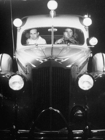 G Ellis Doty An Intern At Minneapolis General Hospital Riding In Ambulance On Emergency Call Photographic Print By Alfred Eisenstaedt Art Com