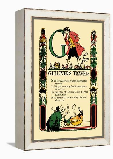 G for Gulliver's Travels-Tony Sarge-Framed Stretched Canvas