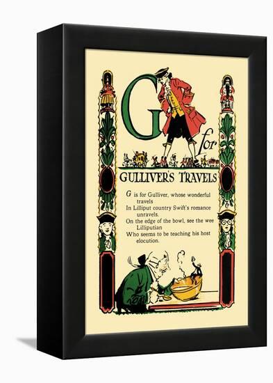 G for Gulliver's Travels-Tony Sarge-Framed Stretched Canvas