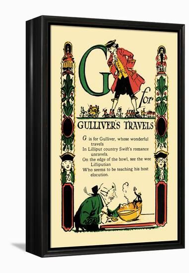 G for Gulliver's Travels-Tony Sarge-Framed Stretched Canvas