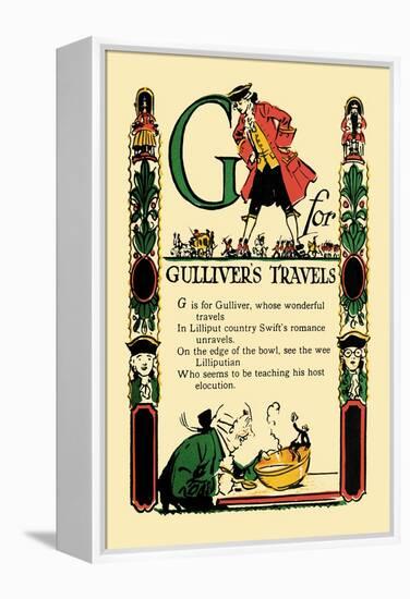 G for Gulliver's Travels-Tony Sarge-Framed Stretched Canvas