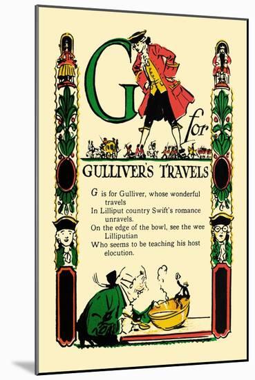 G for Gulliver's Travels-Tony Sarge-Mounted Art Print