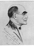 Rudyard Kipling English Writer Sketched During a Visit to Naples in March 1928-G. Garzia-Photographic Print