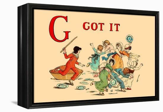 G - Got It-Kate Greenaway-Framed Stretched Canvas