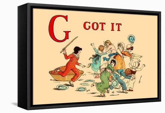 G - Got It-Kate Greenaway-Framed Stretched Canvas