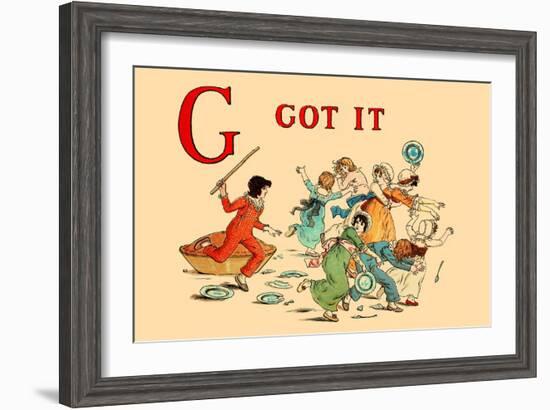 G - Got It-Kate Greenaway-Framed Art Print