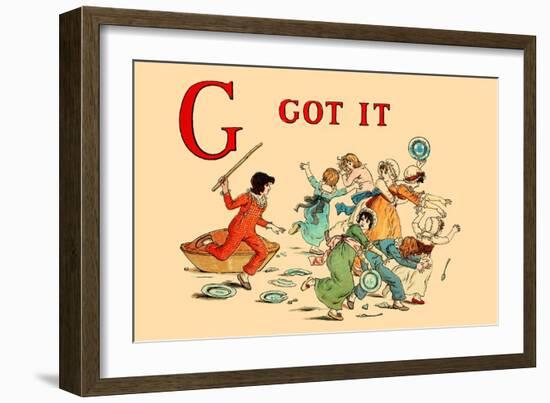 G - Got It-Kate Greenaway-Framed Art Print