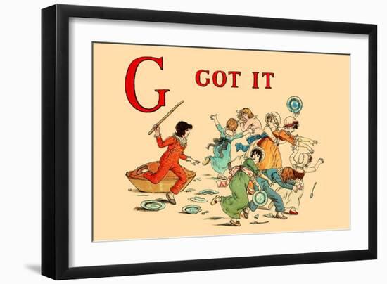 G - Got It-Kate Greenaway-Framed Art Print