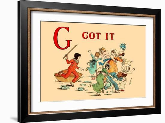 G - Got It-Kate Greenaway-Framed Art Print