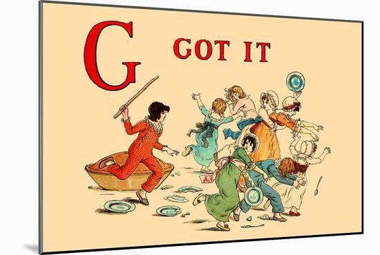 G - Got It-Kate Greenaway-Mounted Art Print