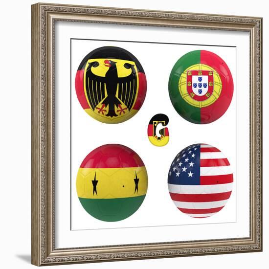 G Group of the World Cup-croreja-Framed Premium Giclee Print