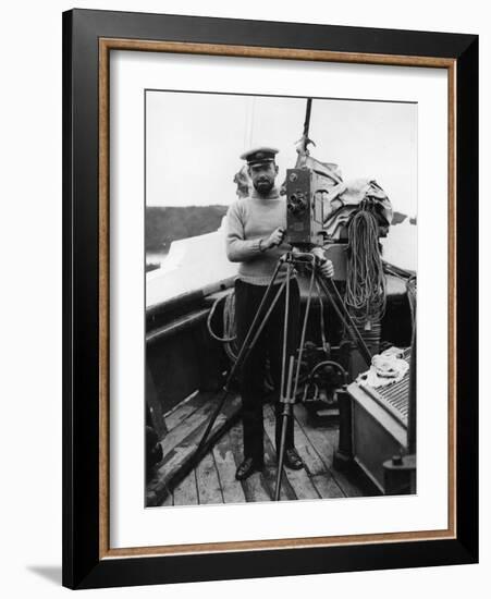 G. H. Wilkins on His Return from the Expedition in the Quest with Sir Ernes-Thomas E. & Horace Grant-Framed Photographic Print