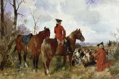 A Rest During the Hunt-G. Hans Buttner-Giclee Print