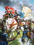 Joan of Arc Marches Against the English-G. Hireth-Giclee Print