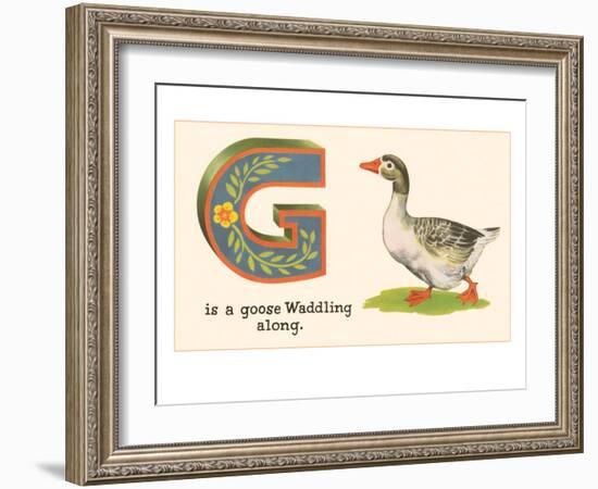 G is a Goose-null-Framed Premium Giclee Print